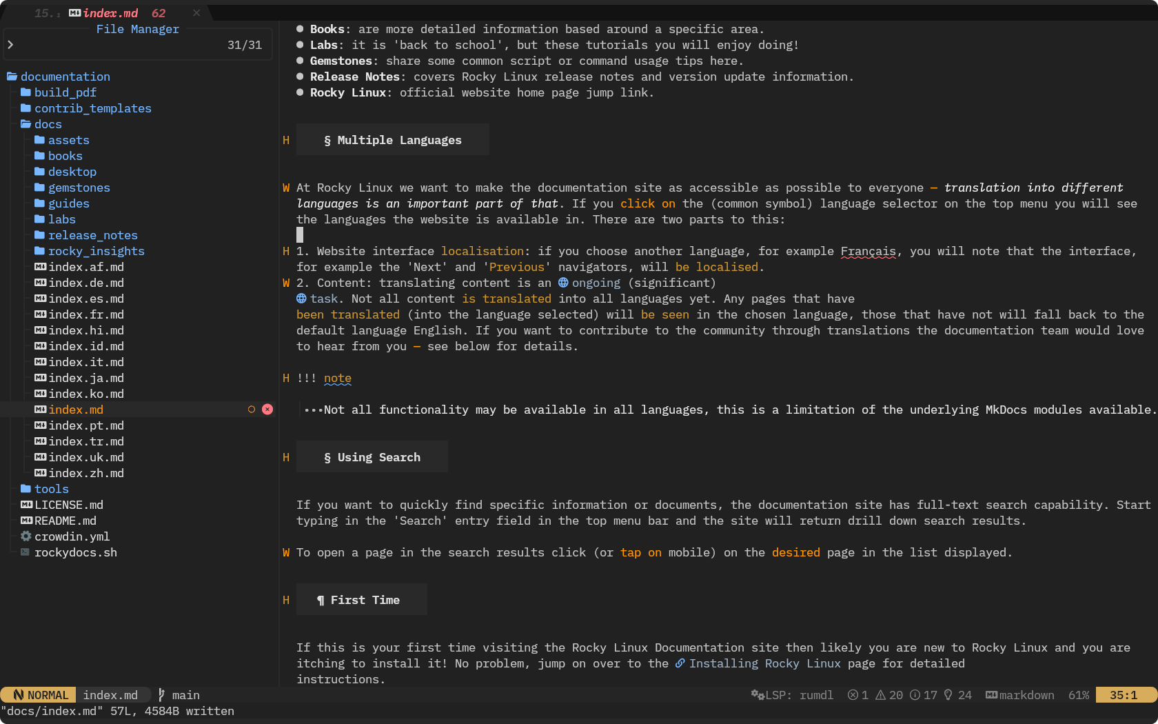 Rocksmarker editor